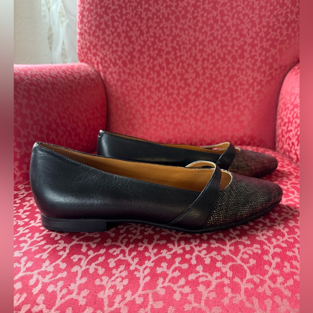 Ecco Akita Flats, Black & Multi Metallic, Size 40 - Picture 2 of 16